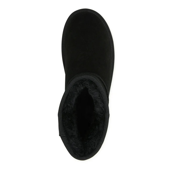 Genuine Suede Women's Mini Boot, Black - Size 7 - Picture 4 of 5
